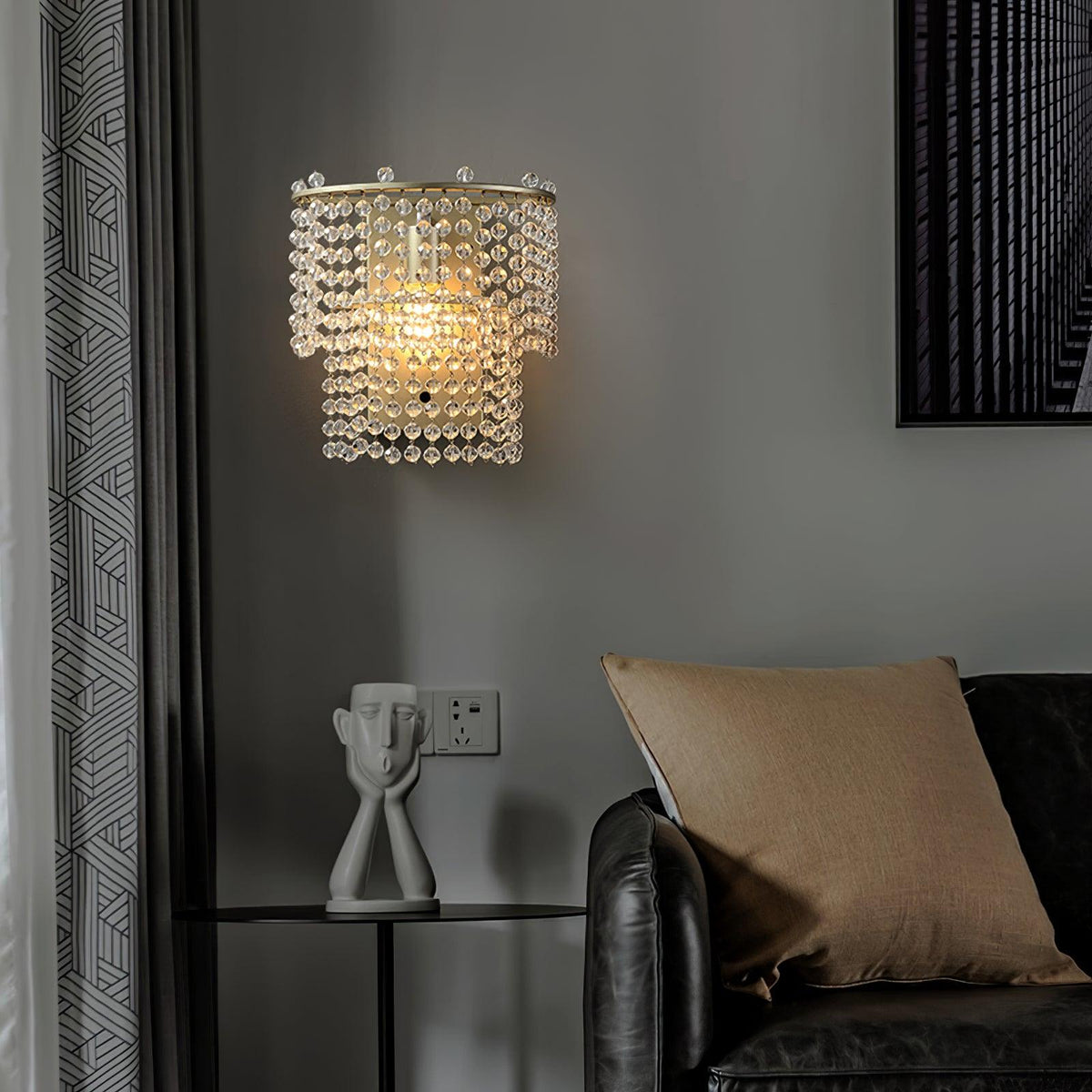Cyranise kristal Waterfall wandlamp