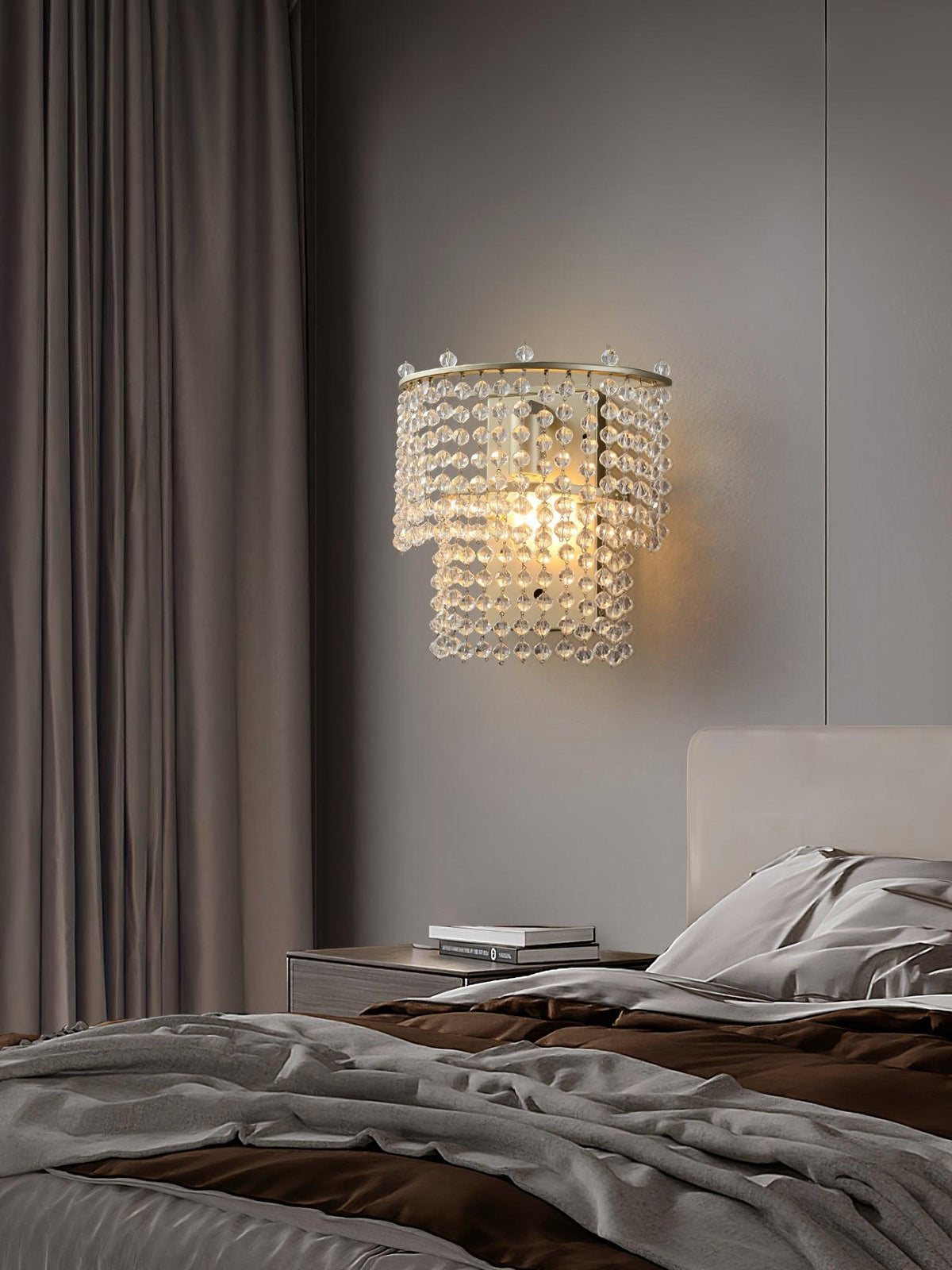Cyranise kristal Waterfall wandlamp