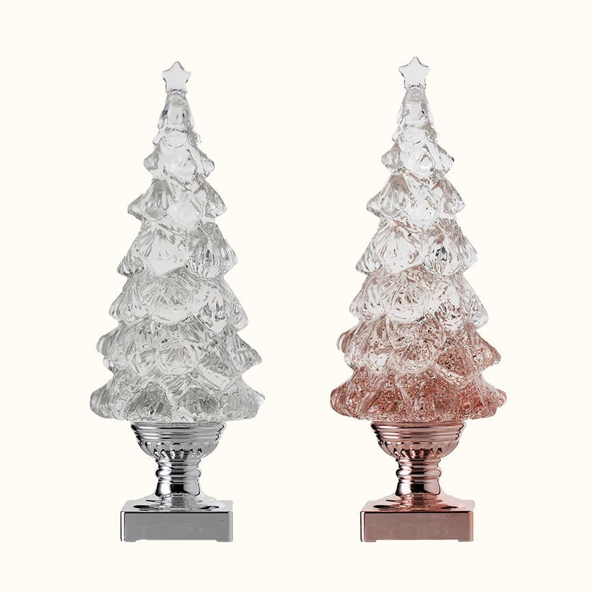 Kristallen kerstboom-tafellamp (ingebouwde accu)