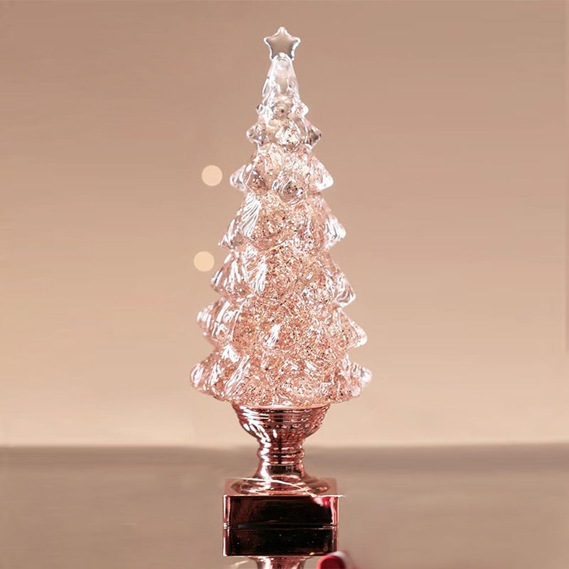 Kristallen kerstboom-tafellamp (ingebouwde accu)