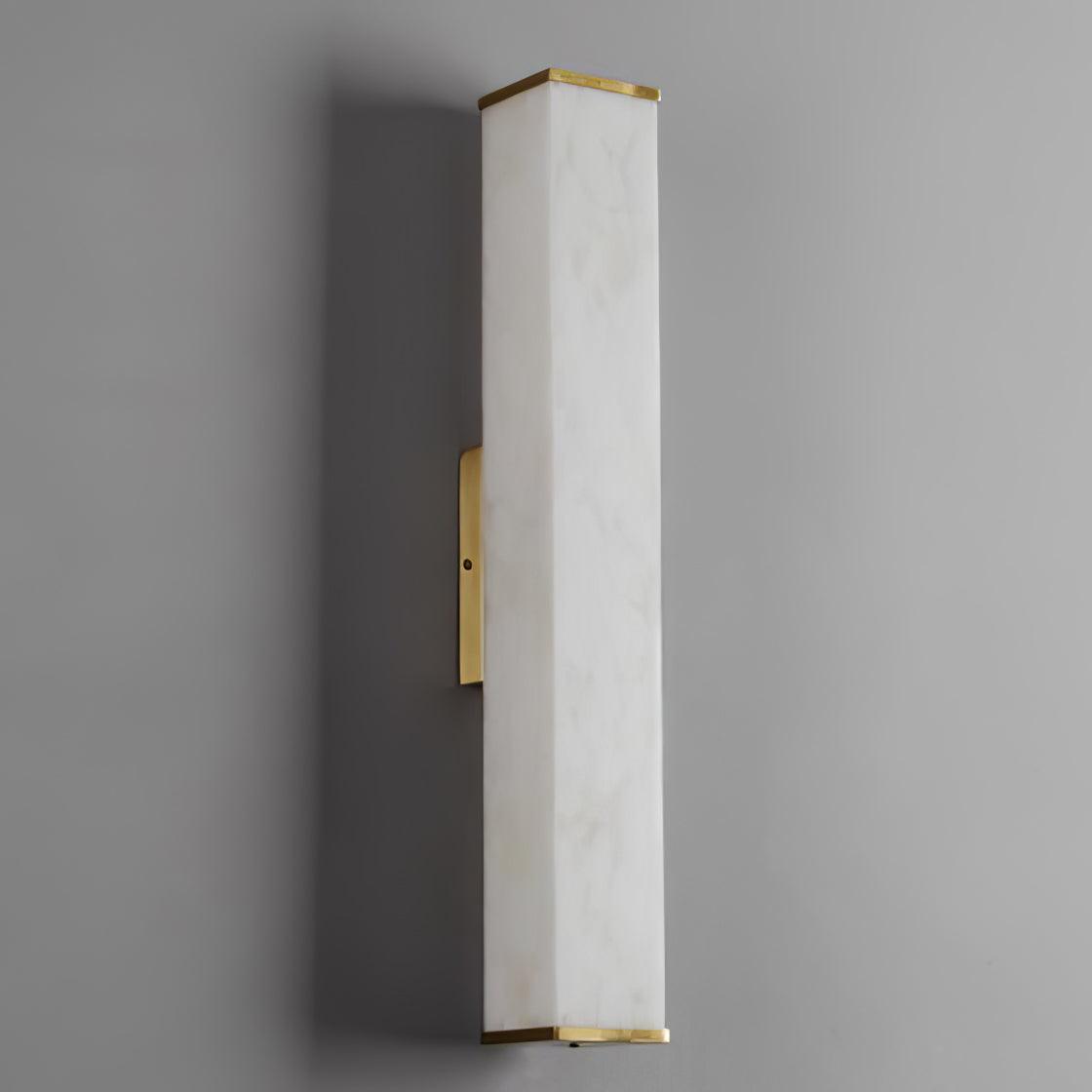 Vithaira albasten wandlamp