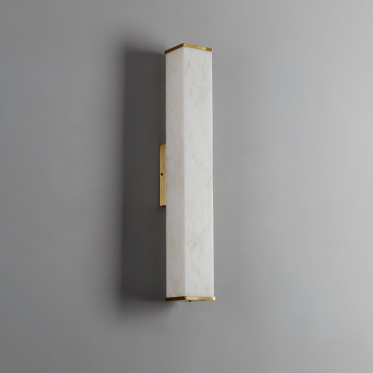 Vithaira albasten wandlamp
