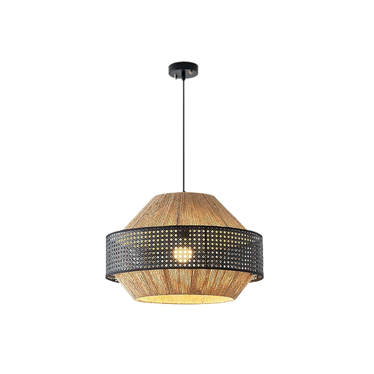 Avelmere hanglamp van geweven rotan