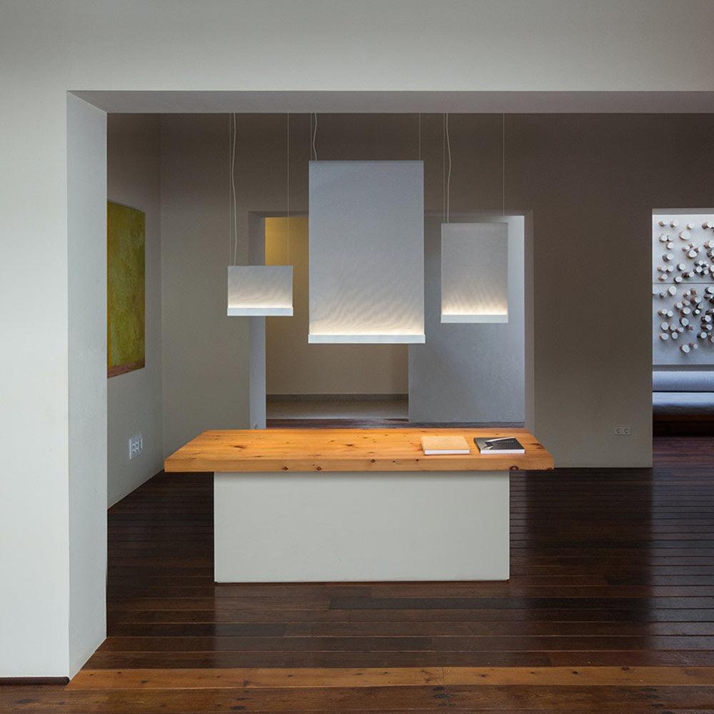 Emlin minimalistisch hanglamp met stoffen kap