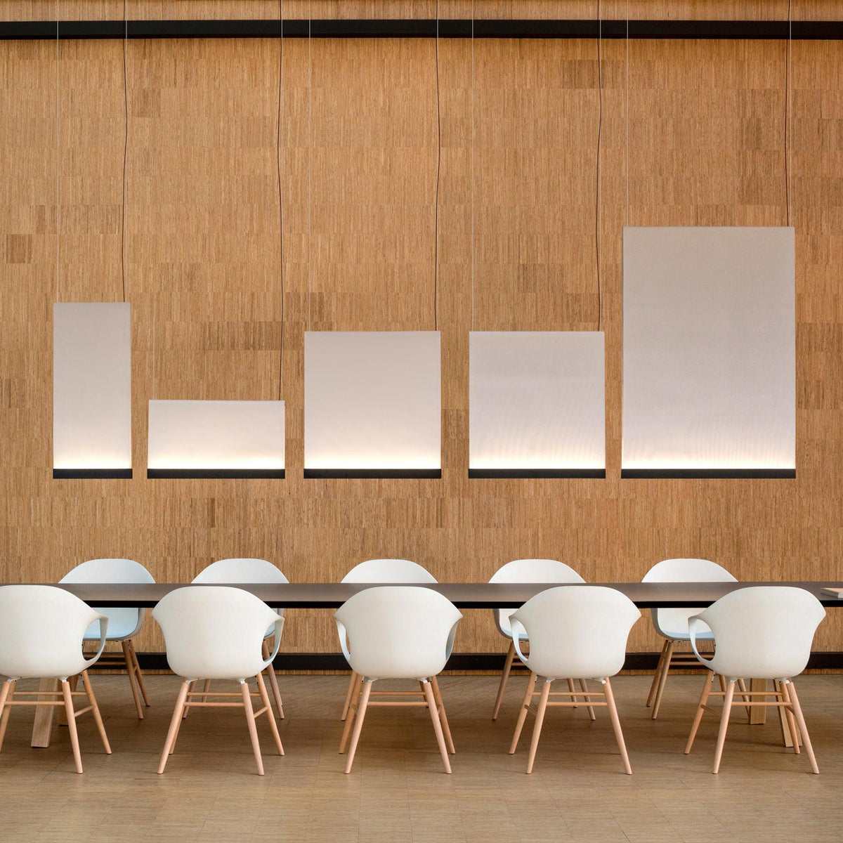 Emlin minimalistisch hanglamp met stoffen kap