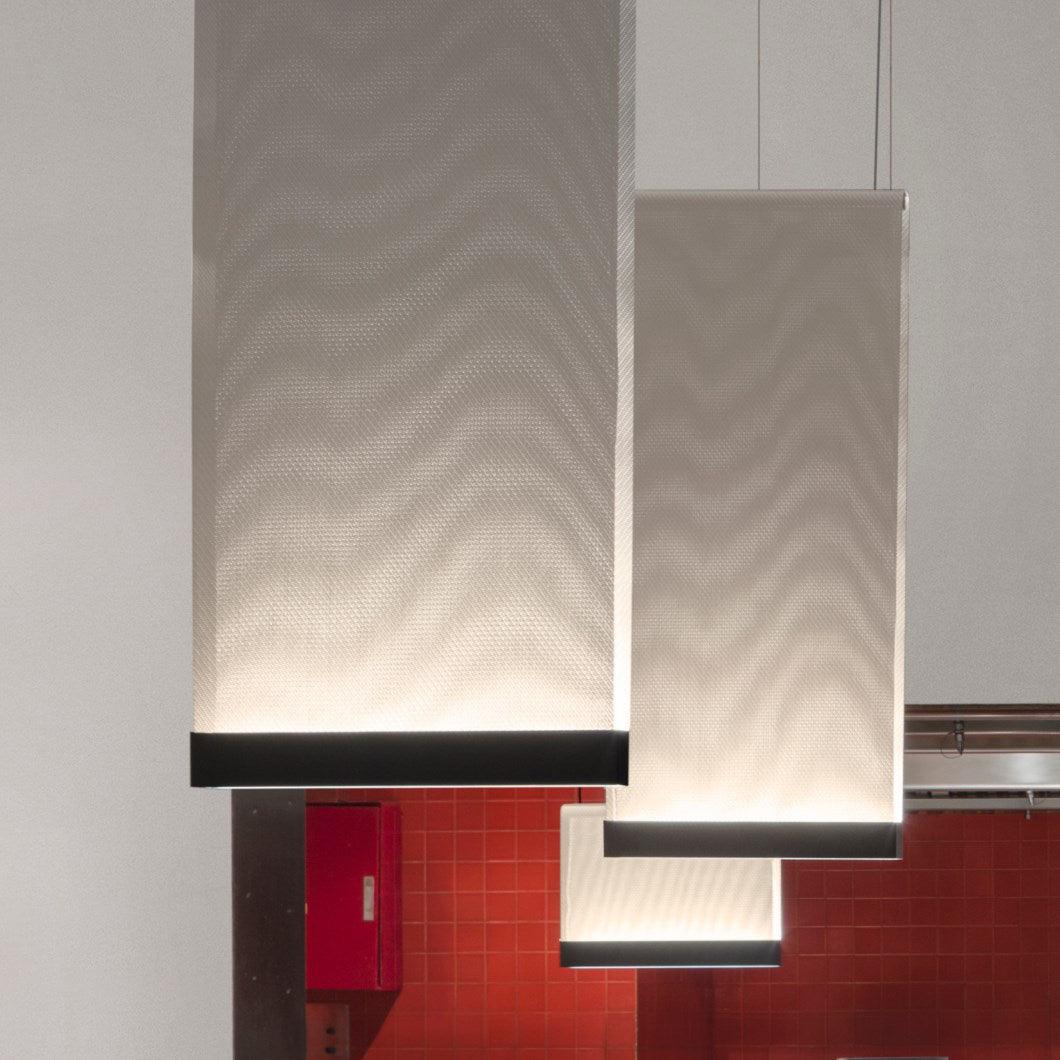 Emlin minimalistisch hanglamp met stoffen kap