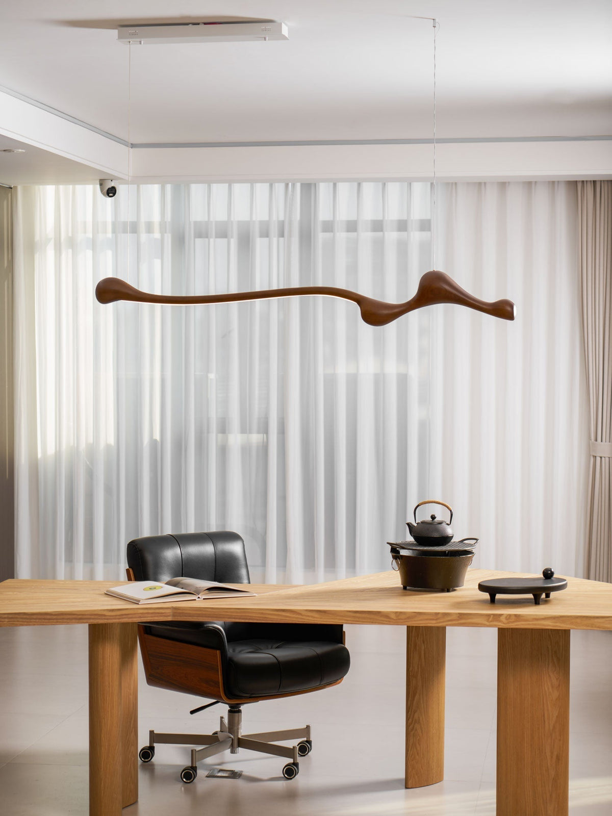 Alenor Hout Retro hanglamp