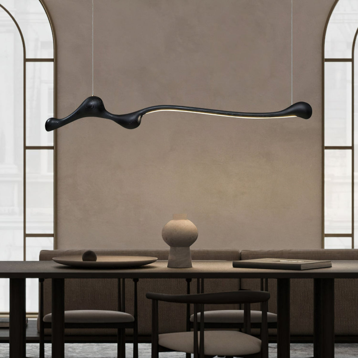 Alenor Hout Retro hanglamp