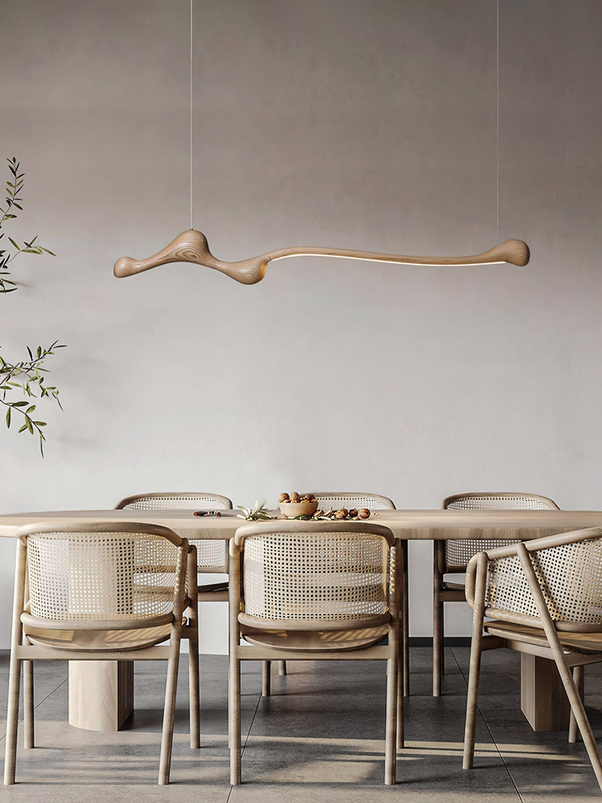 Alenor Hout Retro hanglamp