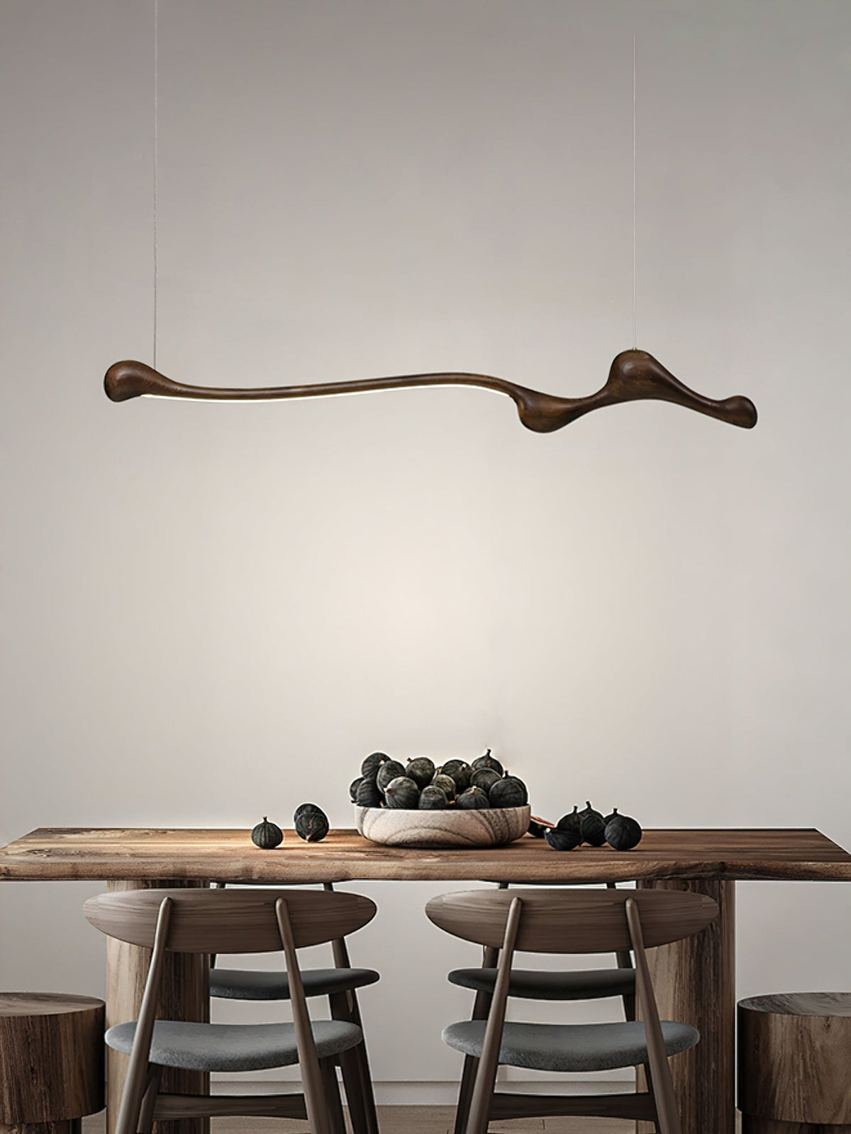 Alenor Hout Retro hanglamp
