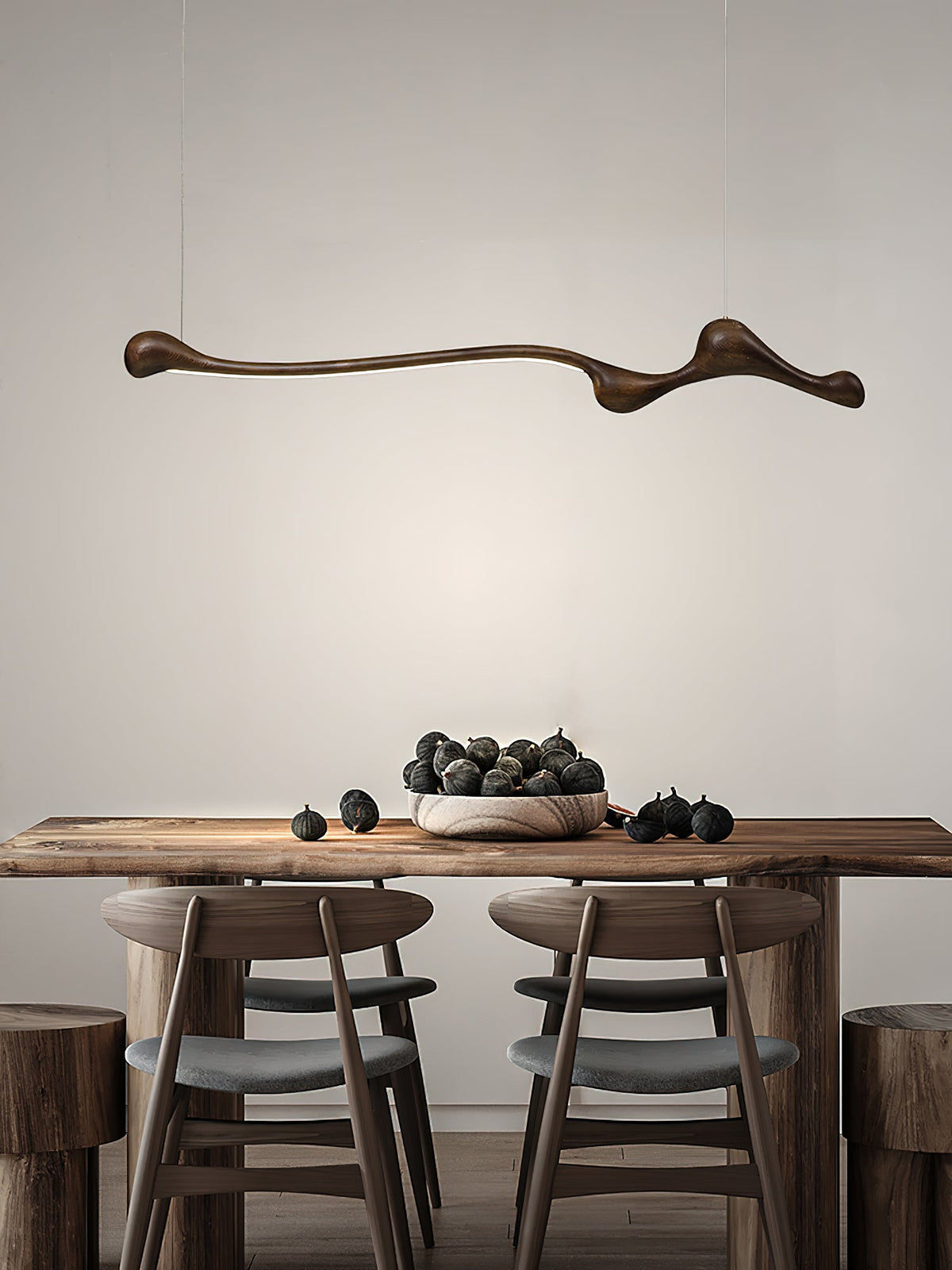 Alenor Hout Retro hanglamp