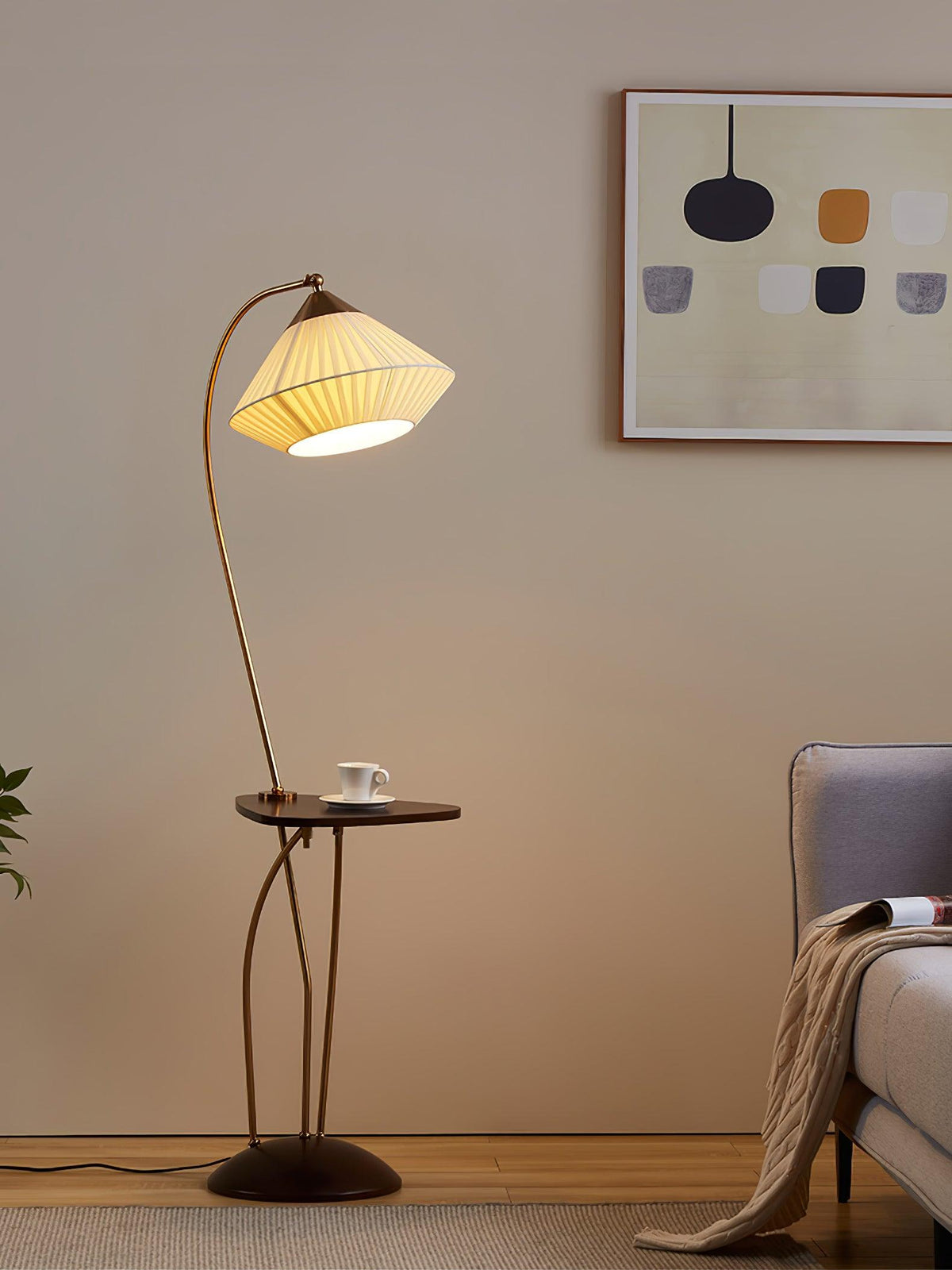 Raviq Vintage vloerlamp van Stoffen