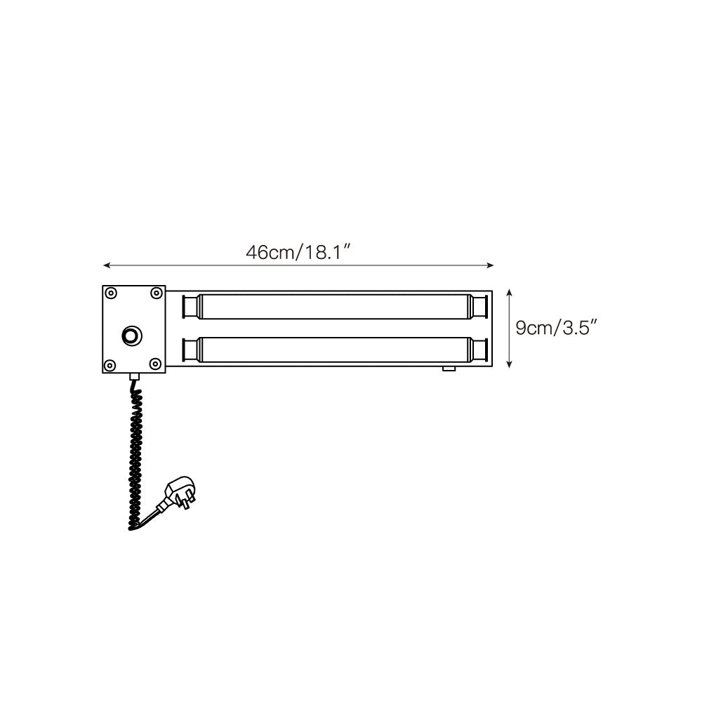Cutshall wandlamp met stekker