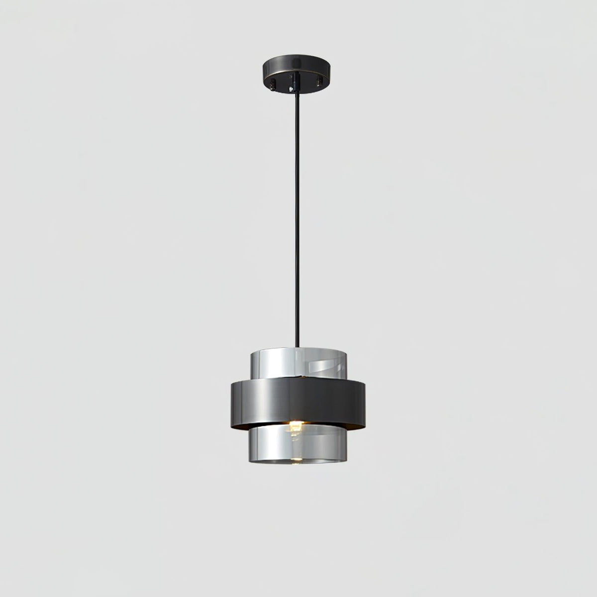 Celariella hanglamp messing cilindervormig glas modern