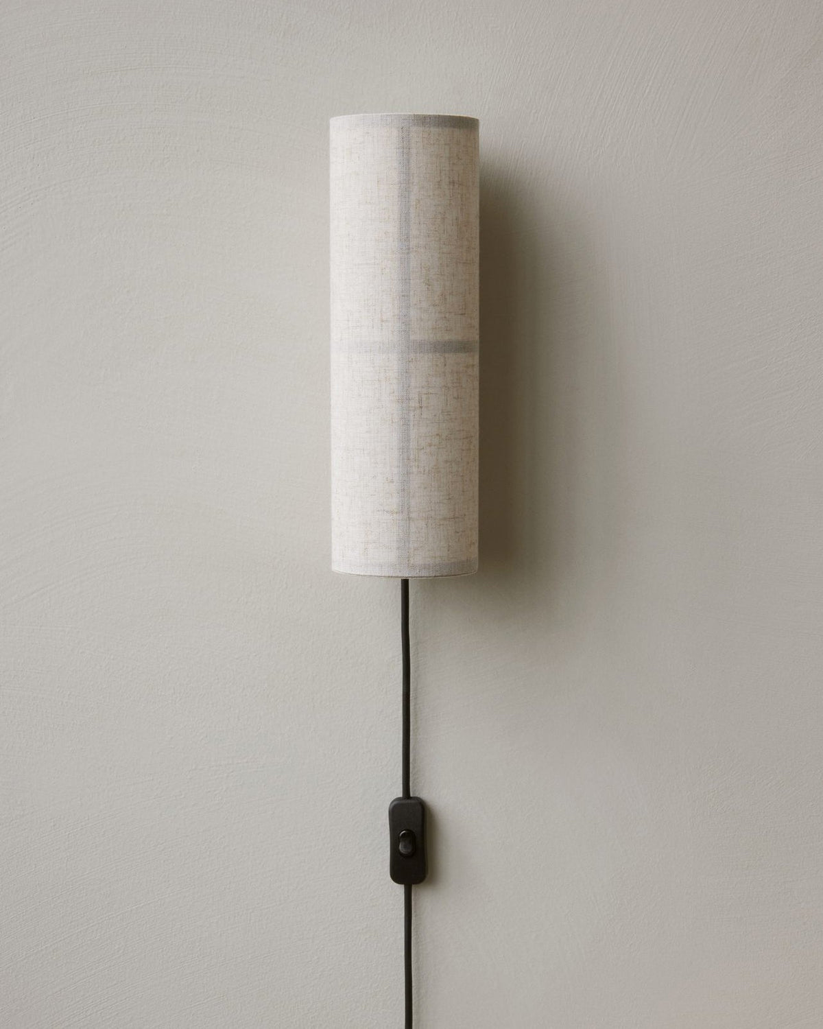 Seraniella Cylinder Noordse kunst met stekker Stof wandlamp