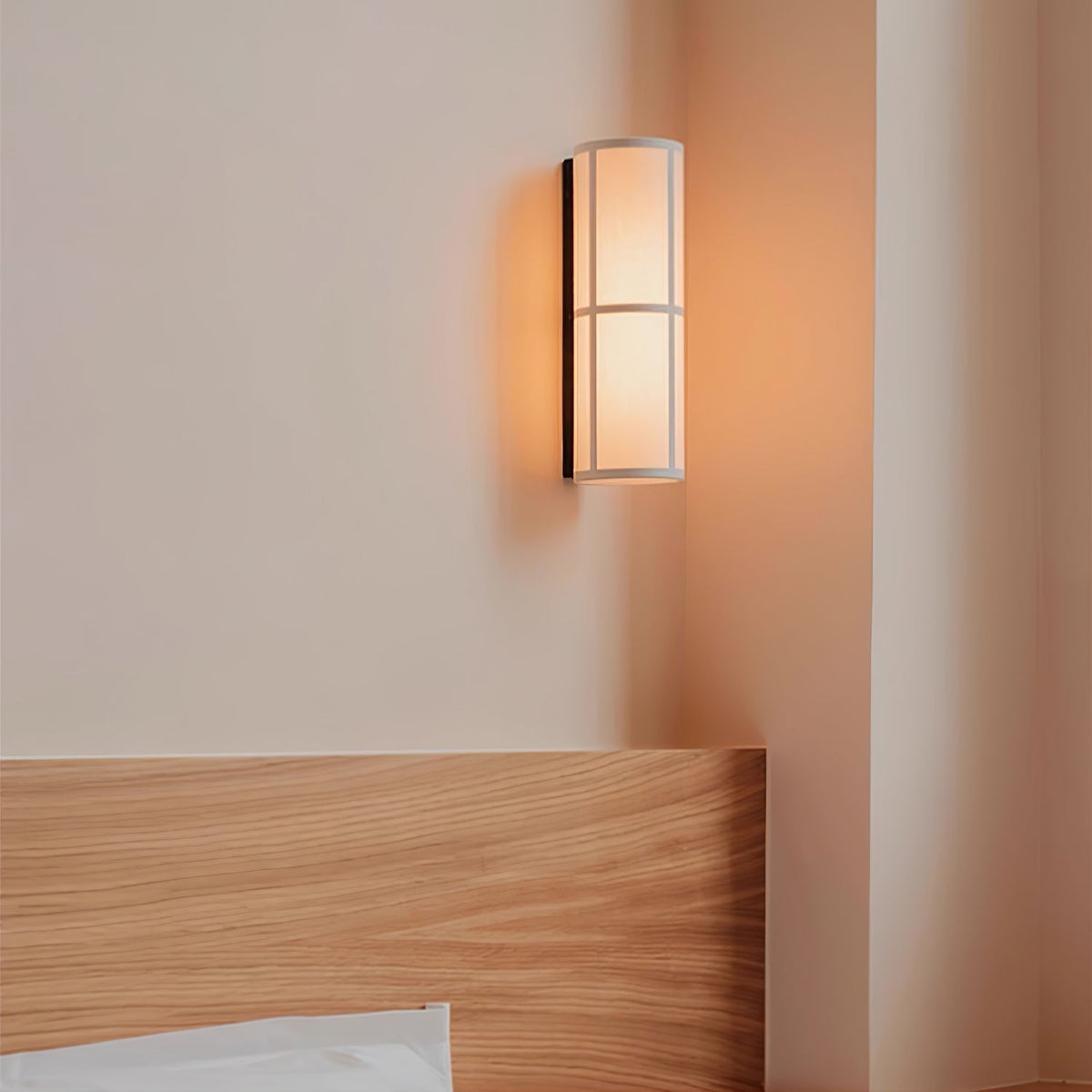 Mirinella wandlamp Cilinder Stoffen Kap Zachte Gloed