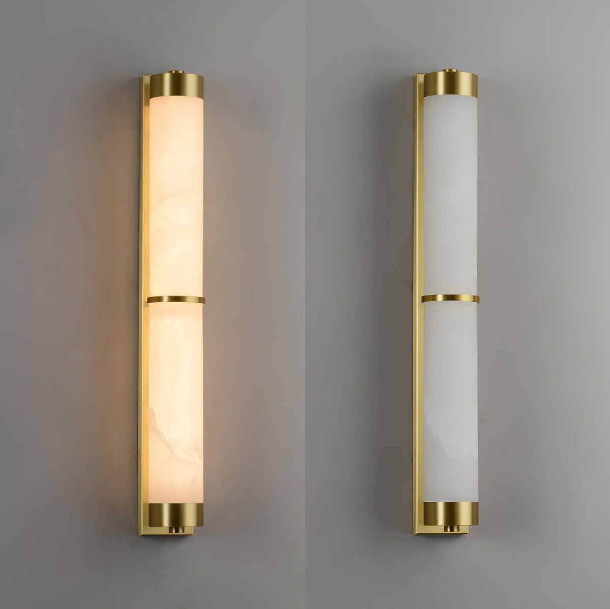 Albelise Minimalistische wandlamp van albast