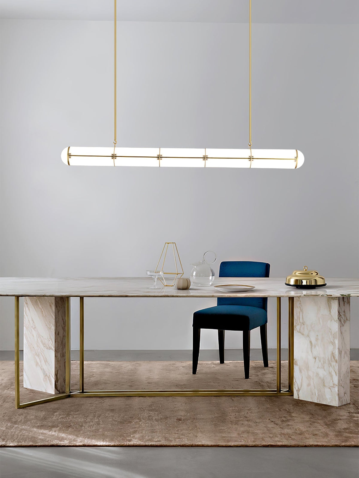 Rivenette hanglamp cilindrisch eindeloos voor eetkamer