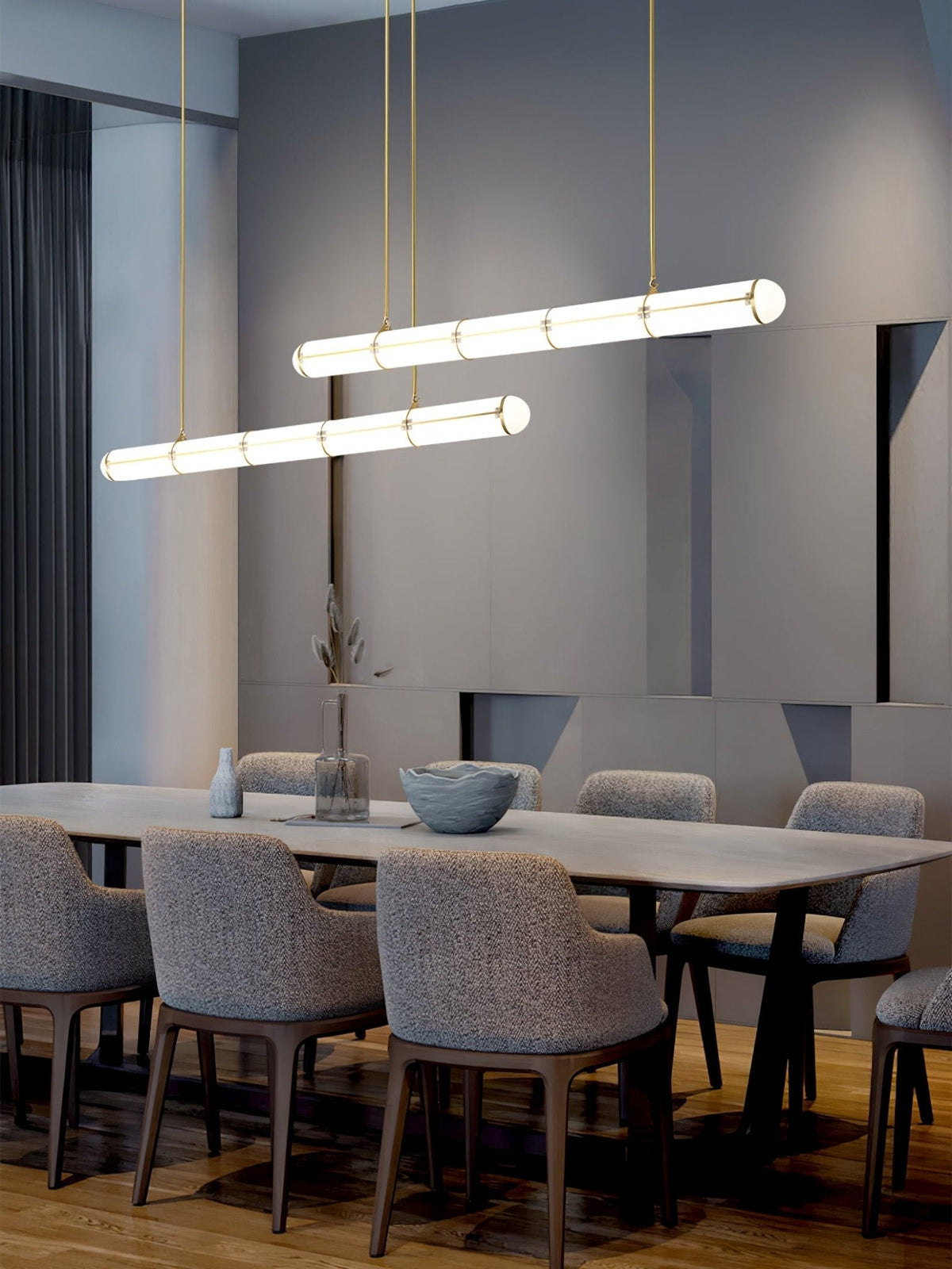 Rivenette hanglamp cilindrisch eindeloos voor eetkamer