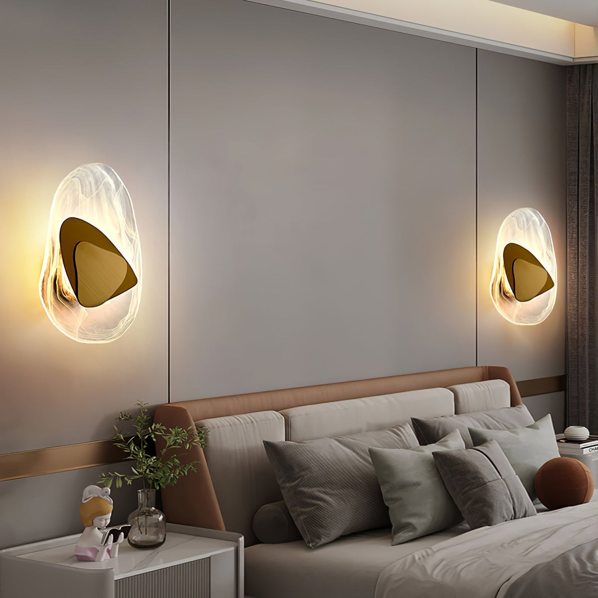 Gana Premium Noordse kunst glas wandlamp