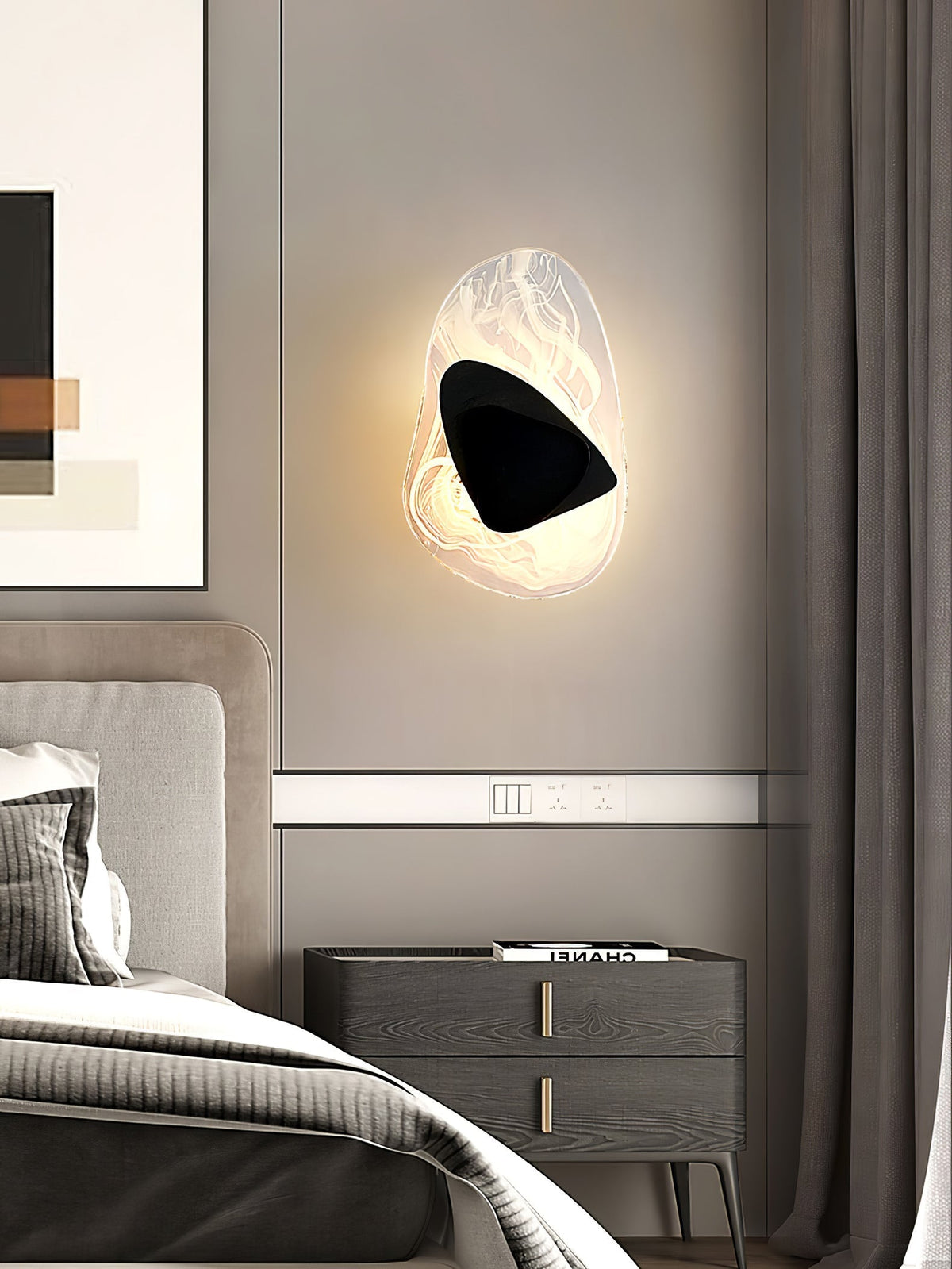 Gana Premium Noordse kunst glas wandlamp