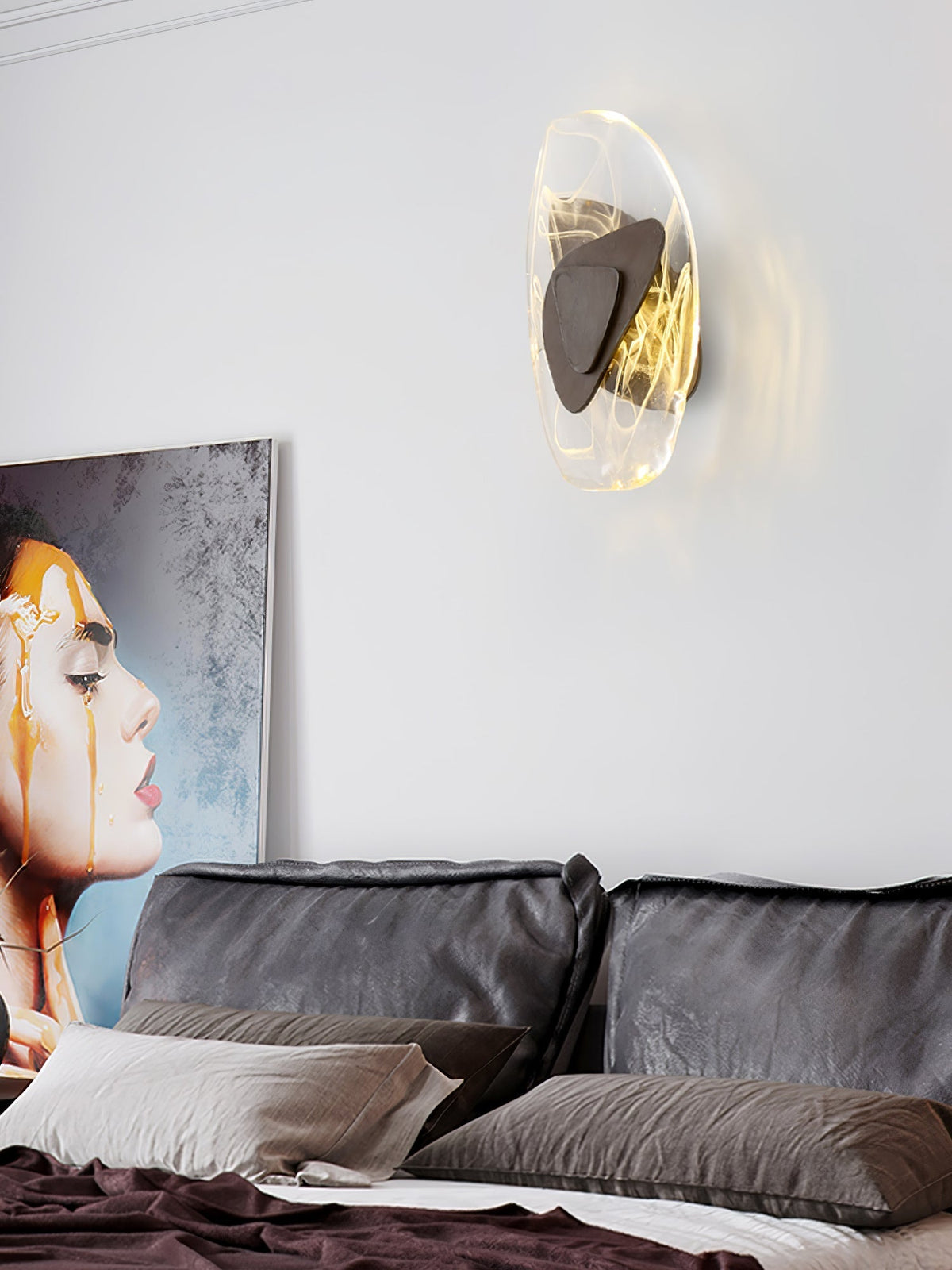 Gana Premium Noordse kunst glas wandlamp