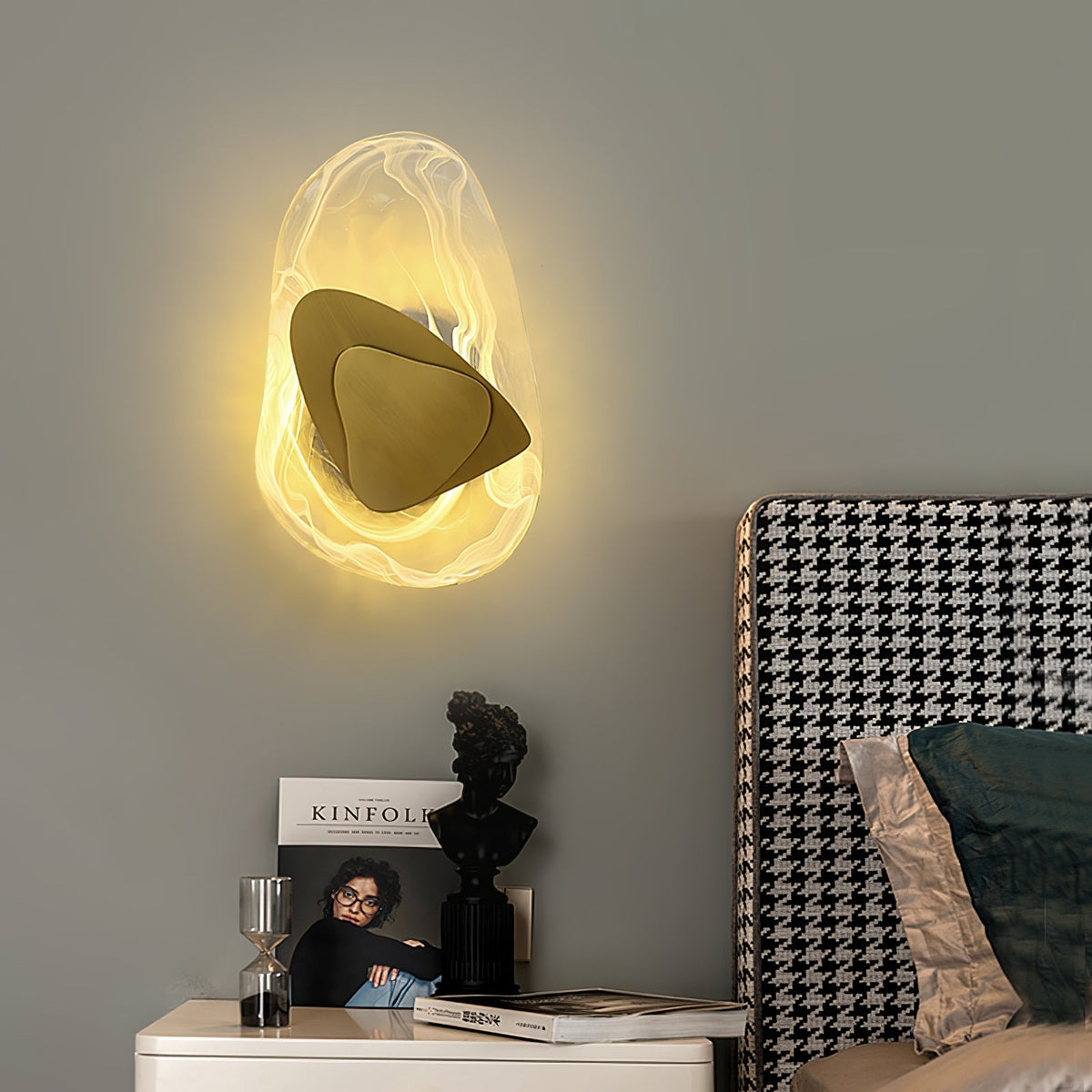 Gana Premium Noordse kunst glas wandlamp