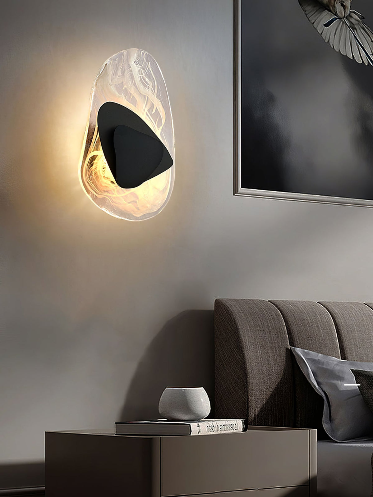 Gana Premium Noordse kunst glas wandlamp