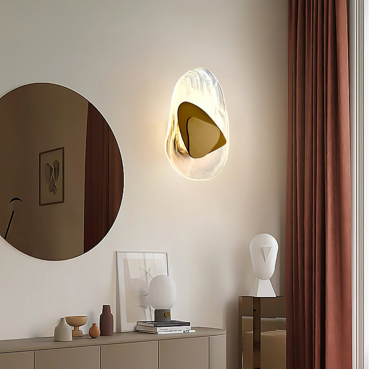 Gana Premium Noordse kunst glas wandlamp