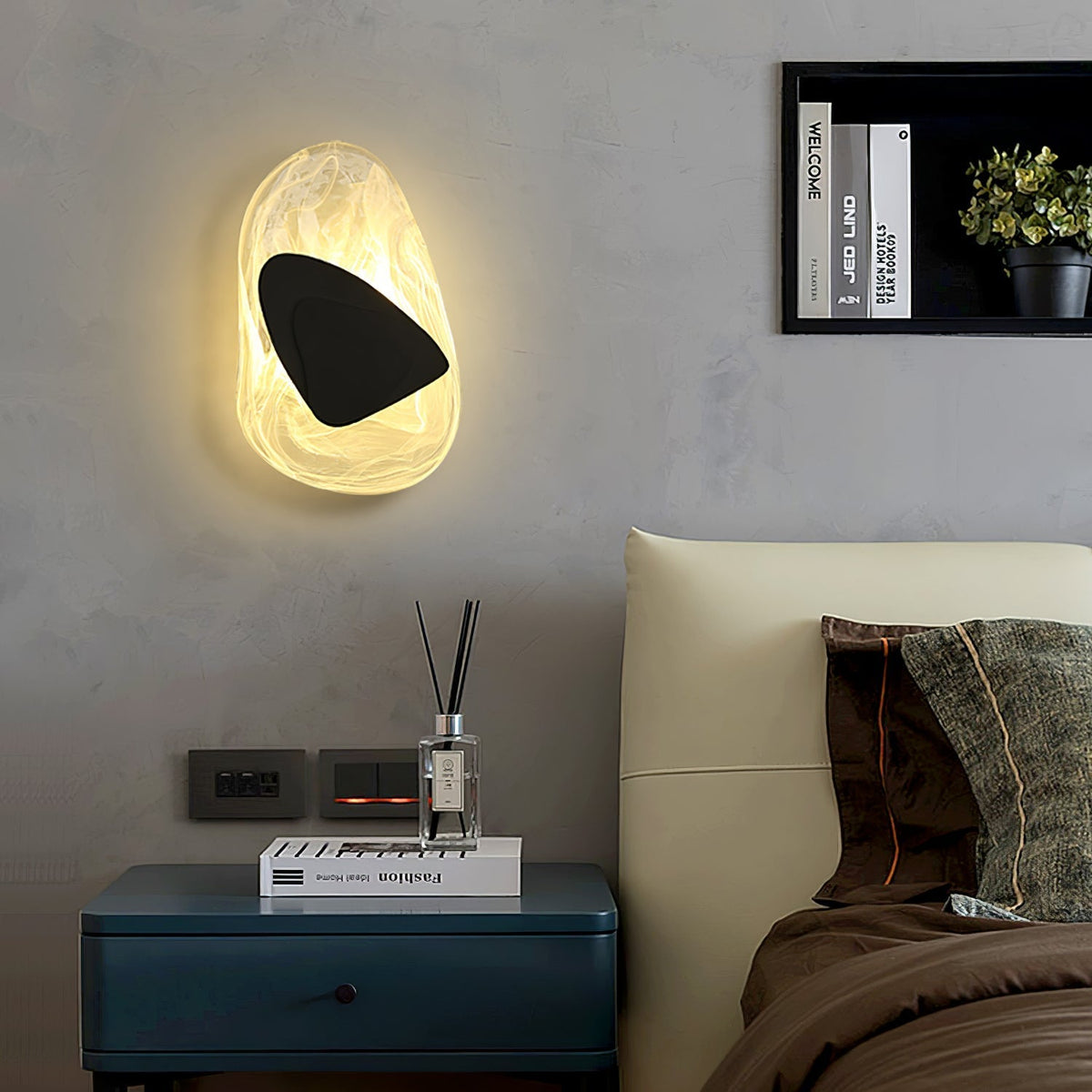 Gana Premium Noordse kunst glas wandlamp
