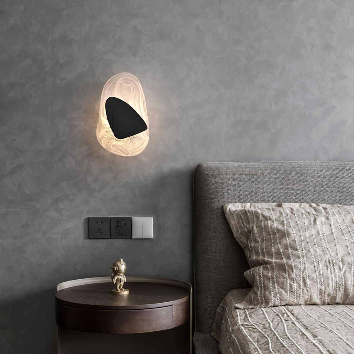 Gana Premium Noordse kunst glas wandlamp