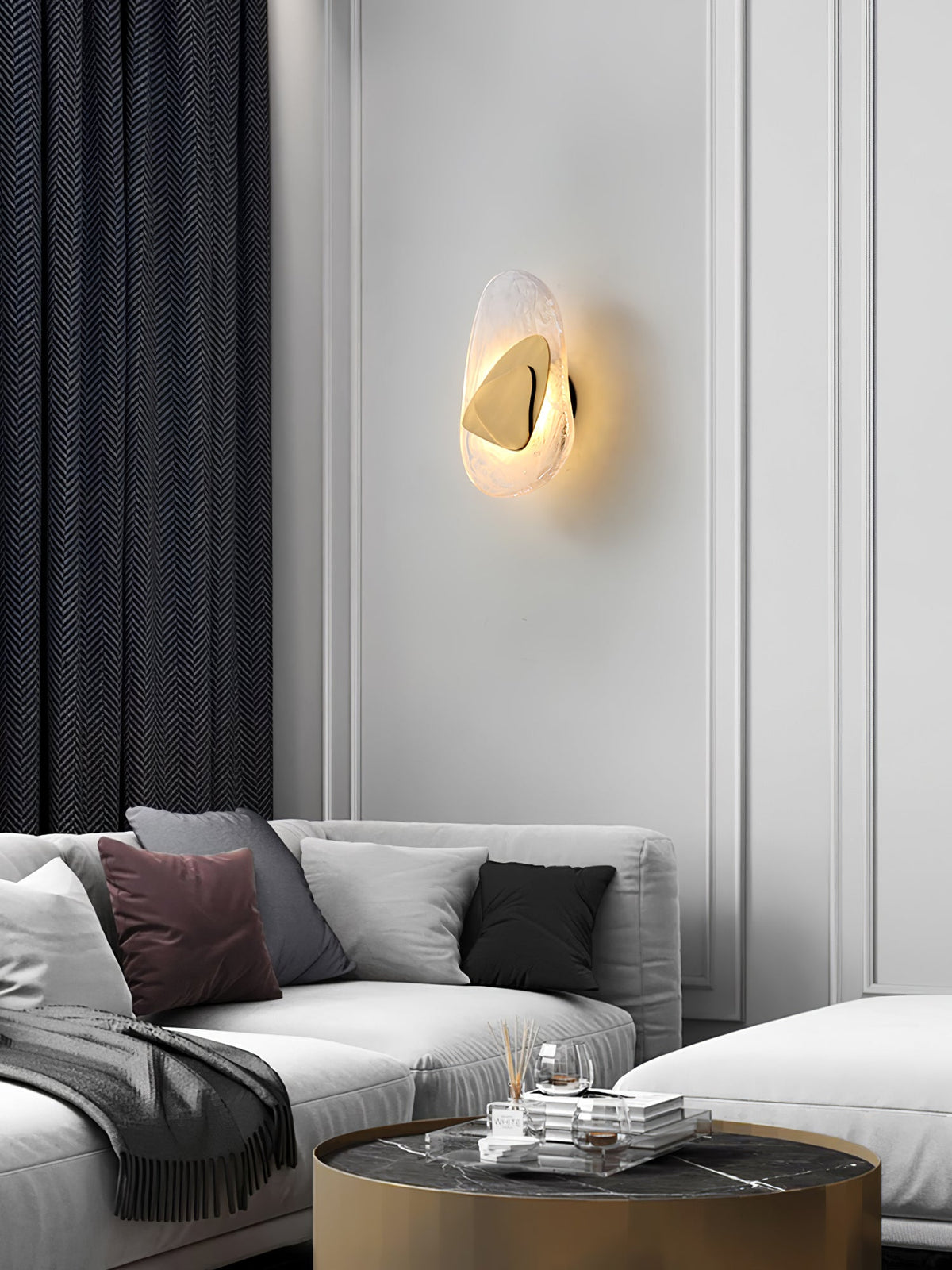 Gana Premium Noordse kunst glas wandlamp