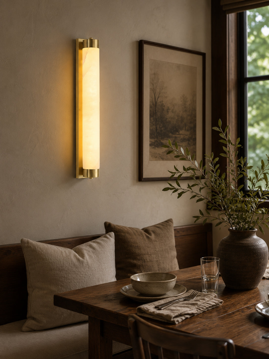 Alvion albasten wandlamp