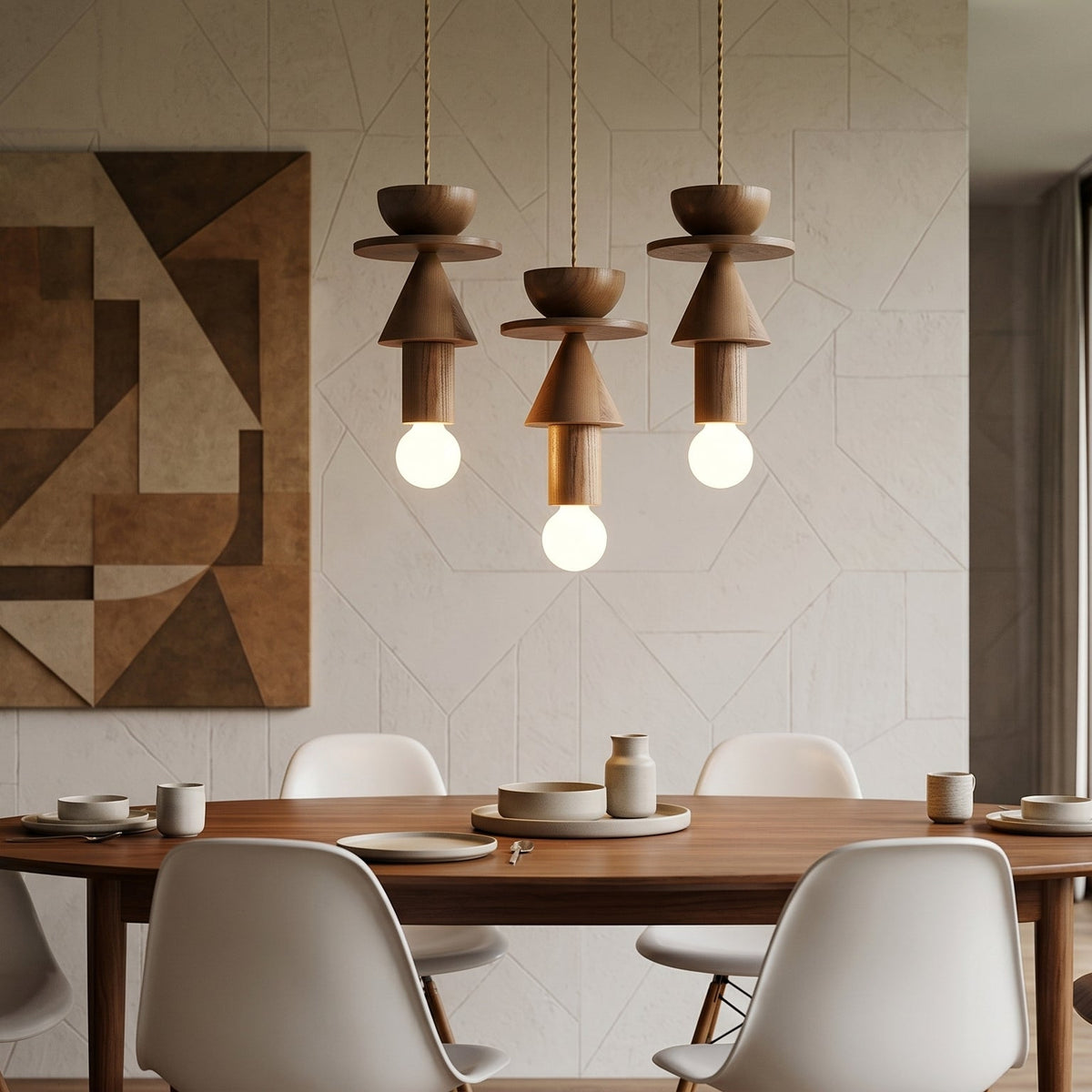 Vanya hanglamp van walnoothout