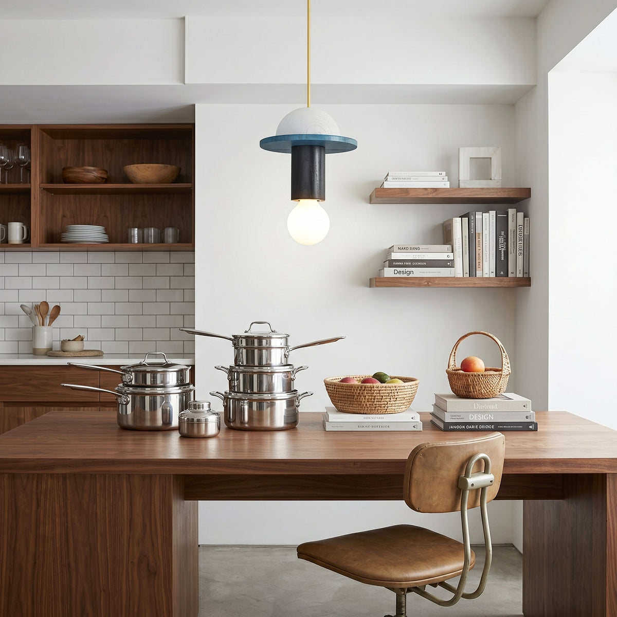 Orelalia hanglamp geel hout speels modern keuken eetkamer