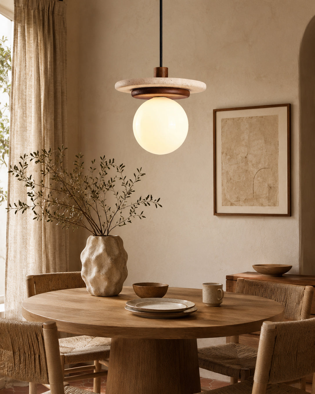 Farren travertin hanglamp