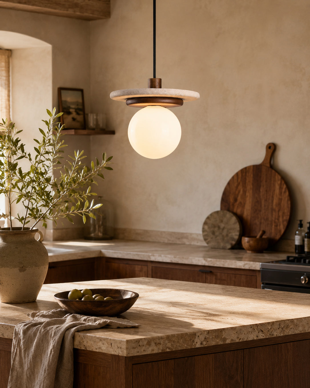 Farren travertin hanglamp