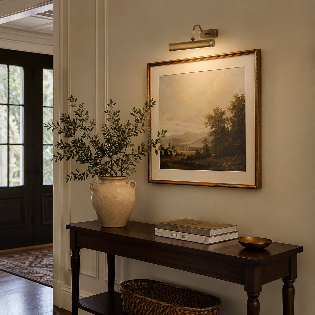 Ainsworth wandlamp van messing