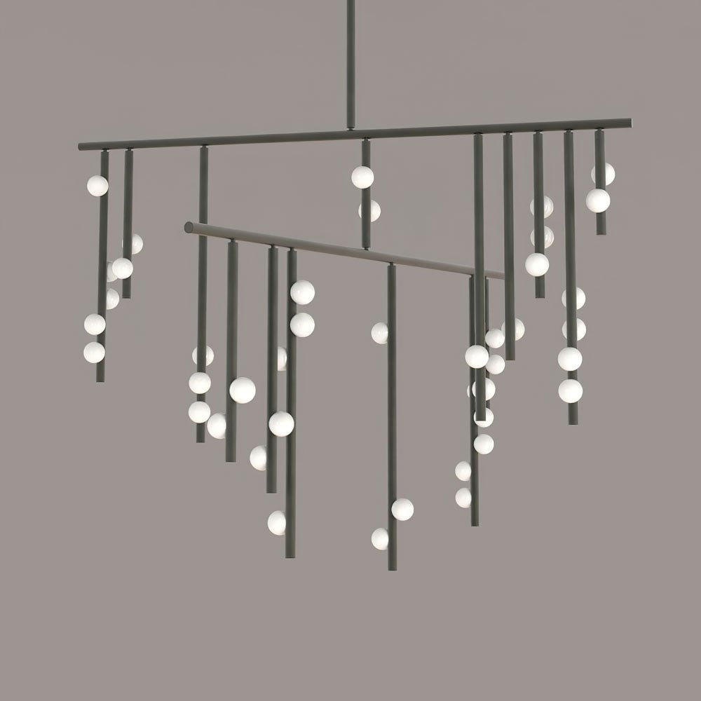 Bara Geometrische messing Lineaire hanglamp Kroonluchter