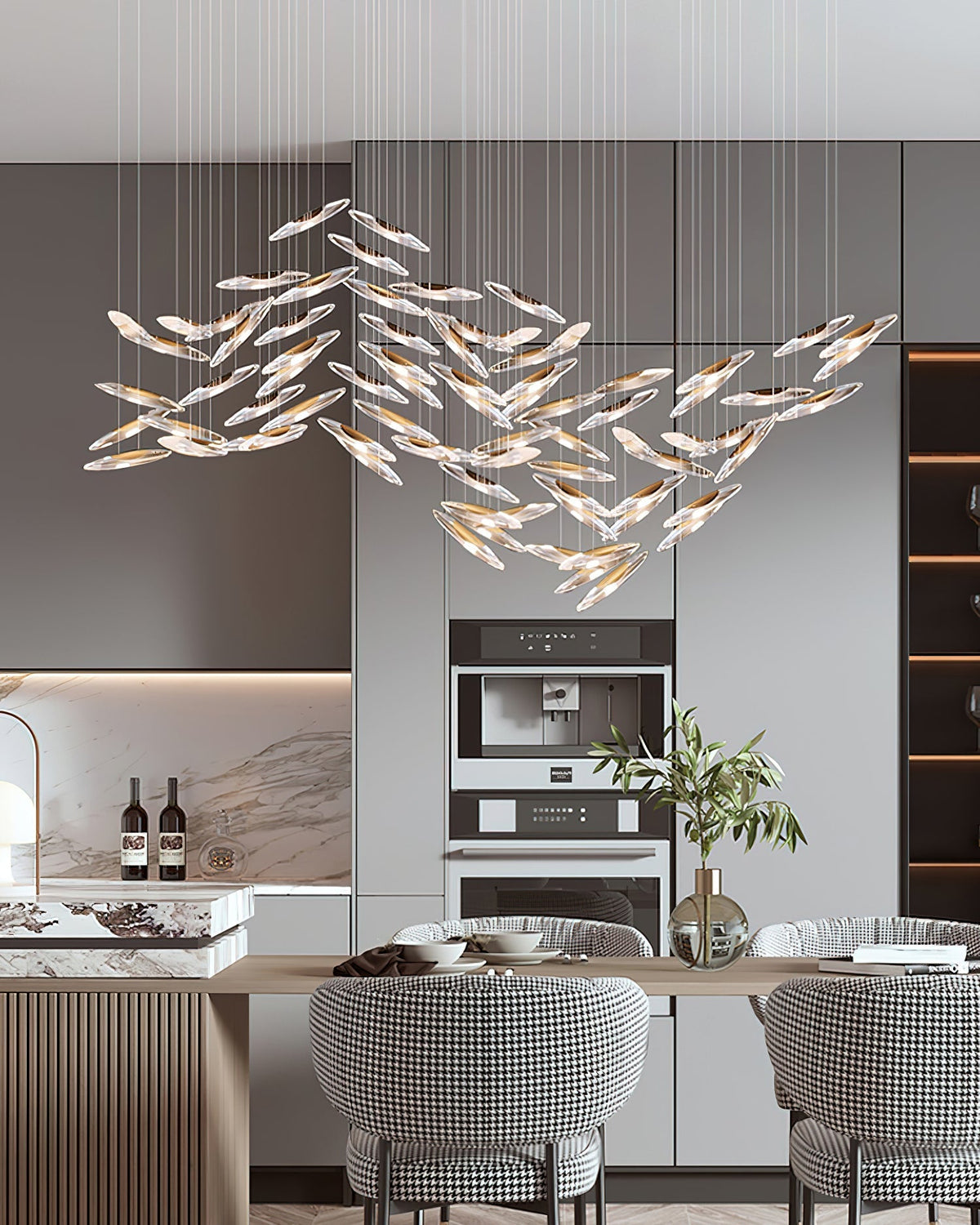 Hylor luxe Moonlight Whispers glas kroonluchter
