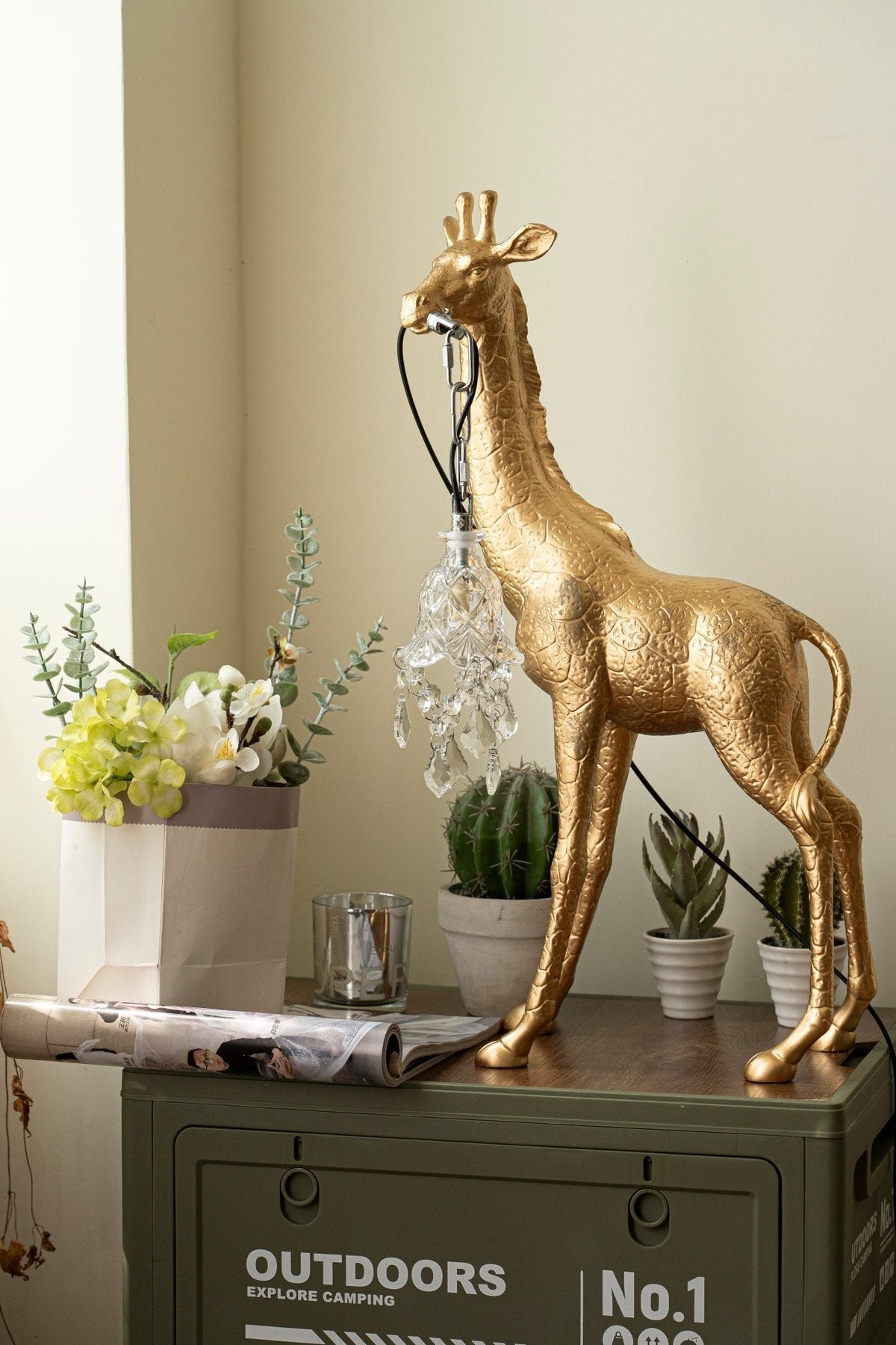 Fexl Luxe giraffesculptuur vloerlamp
