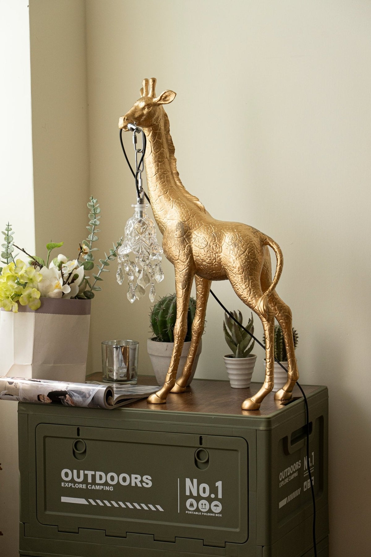Fexl Luxe giraffesculptuur vloerlamp