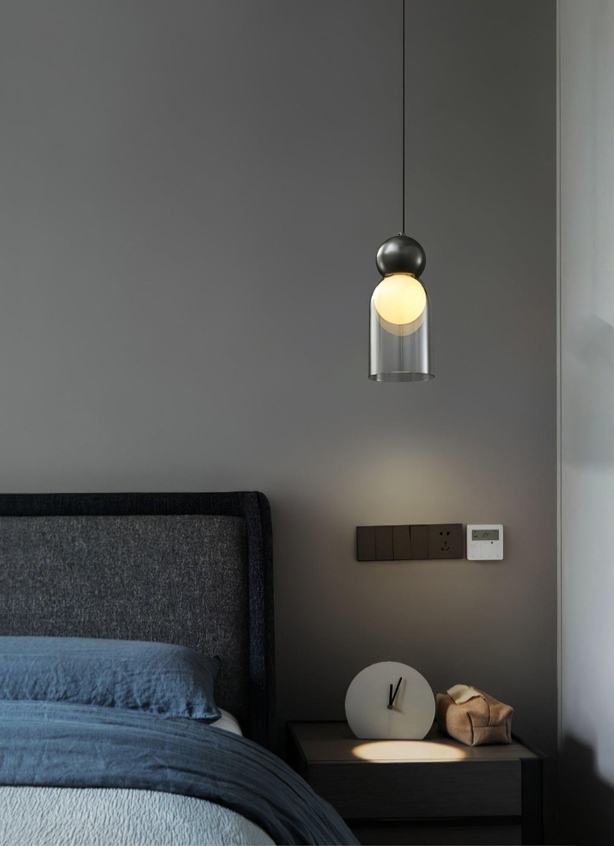 Veloina hanglamp messing glas Noordse geometrische