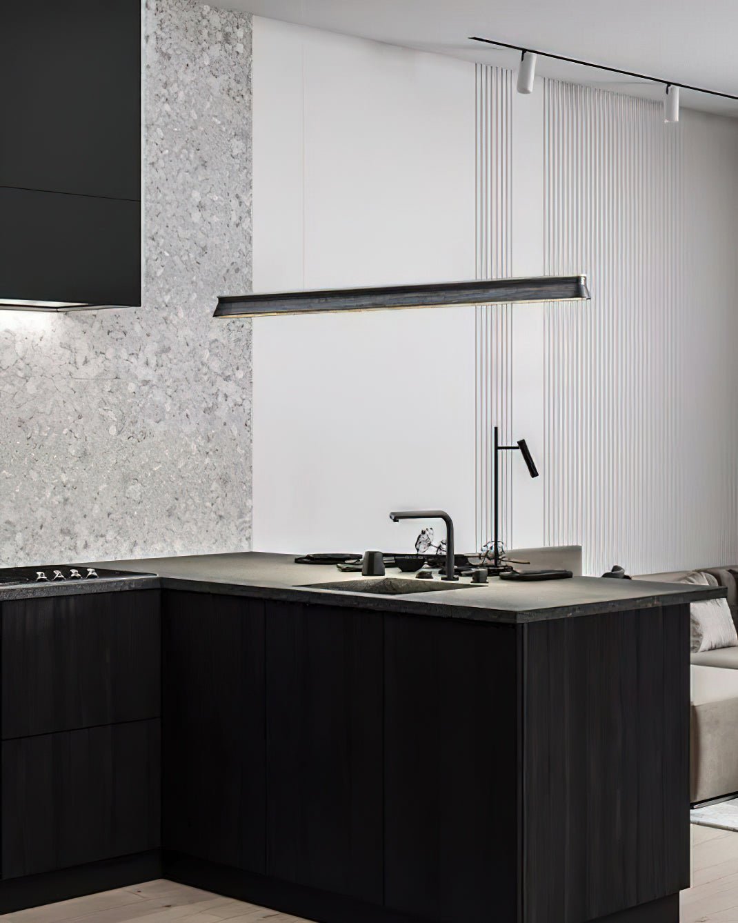 Aldeette hanglamp Houten Balk Minimalistisch