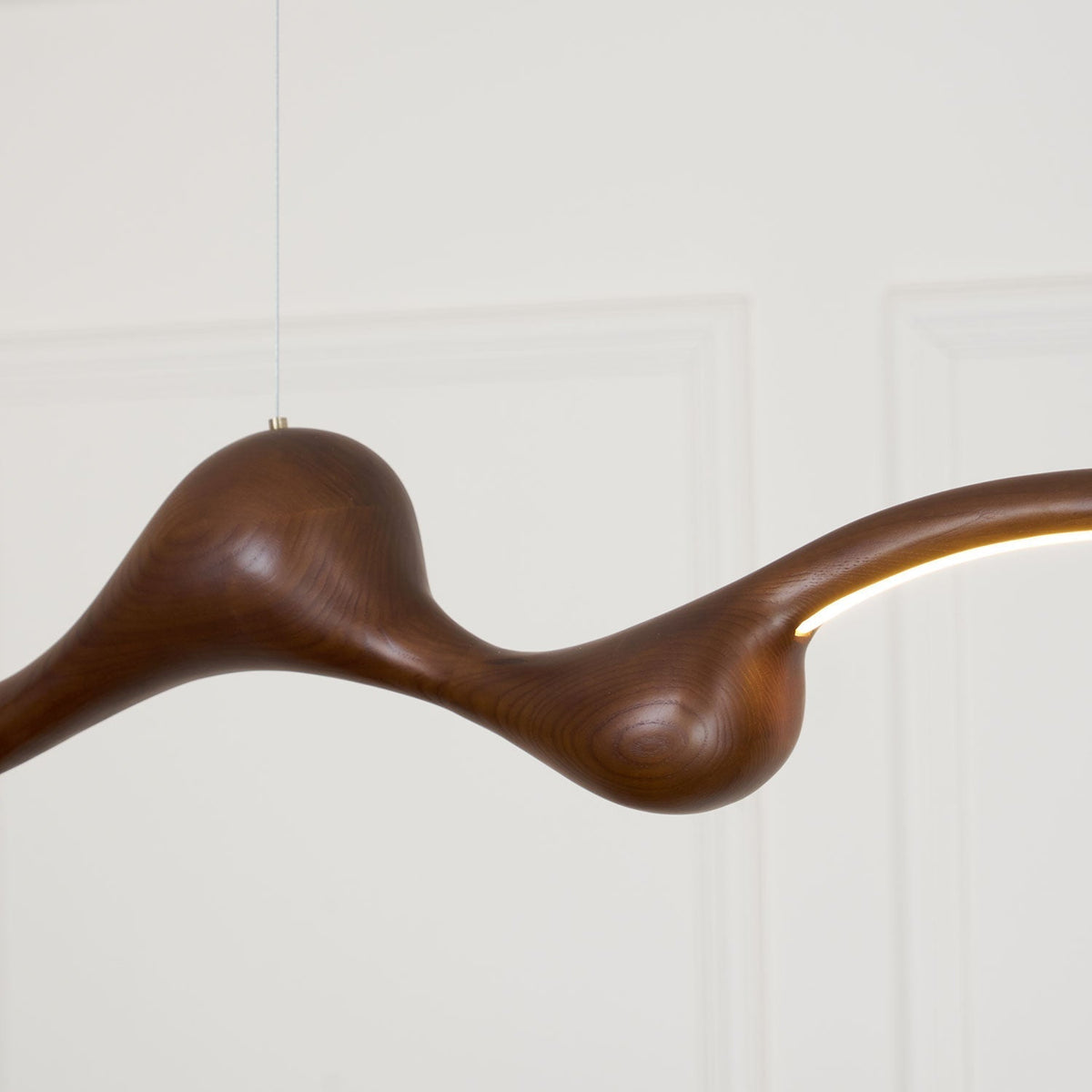 Alenor Hout Retro hanglamp
