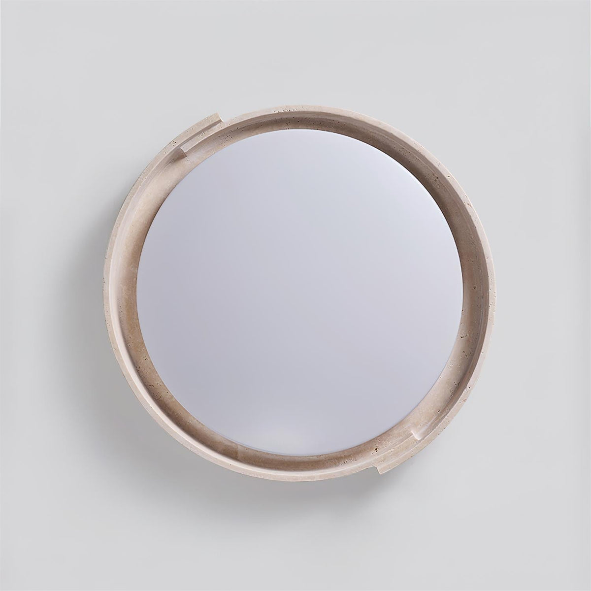 Solen plafondlamp minimalistisch rond travertin