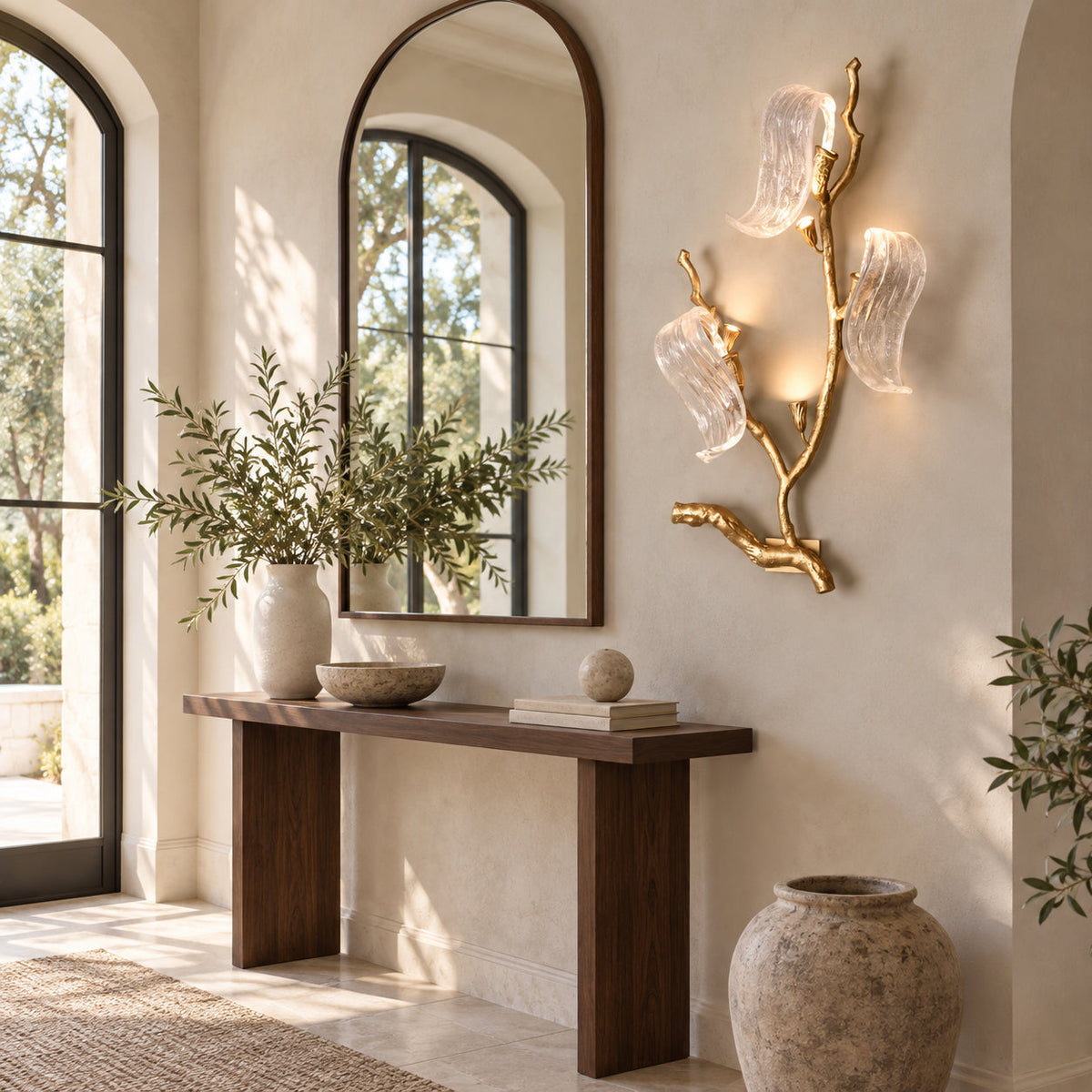 Jorrenstone tak glazen lint wandlamp