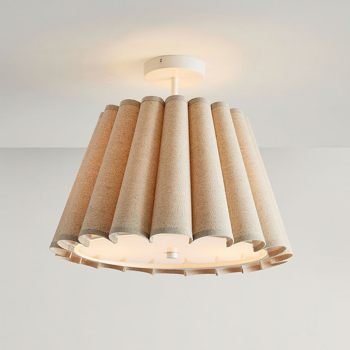 Cirerise Scalloped Vlakke plafondlamp