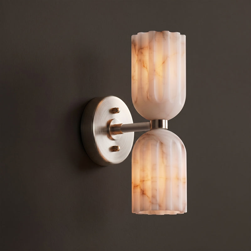Amber albasten wandlamp