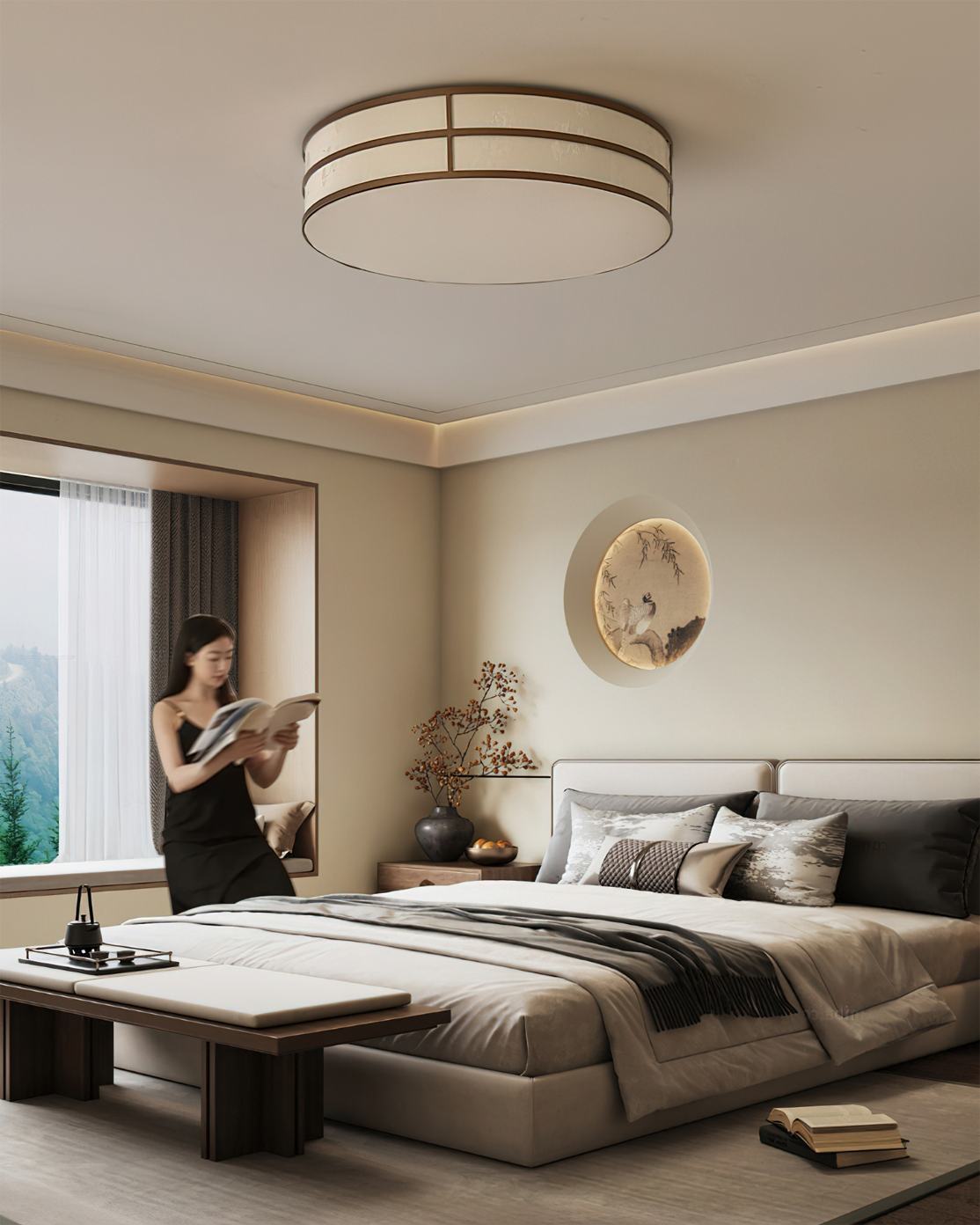 Elairena LED vlakke plafondlamp